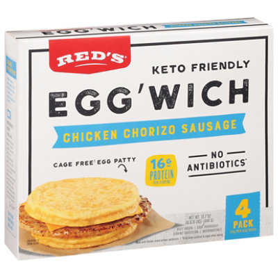 Reds Sandwich Egg Chicken Chorizo 4p - 15.6 OZ