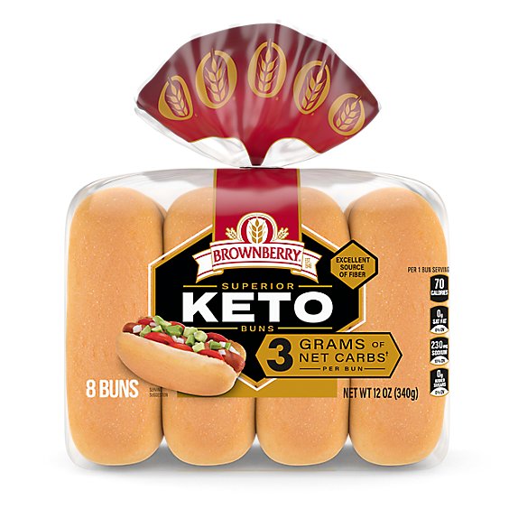 Brownberry Keto Hotdog Buns - 12 Oz