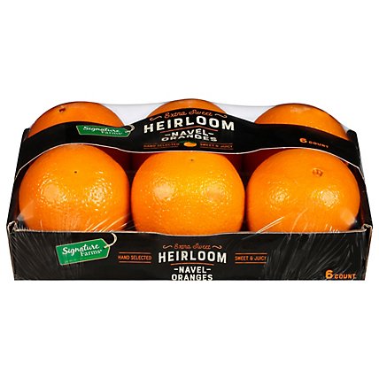 Signature Farms Sweet Heirloom Navel Oranges In Tray - 6 CT - Image 3