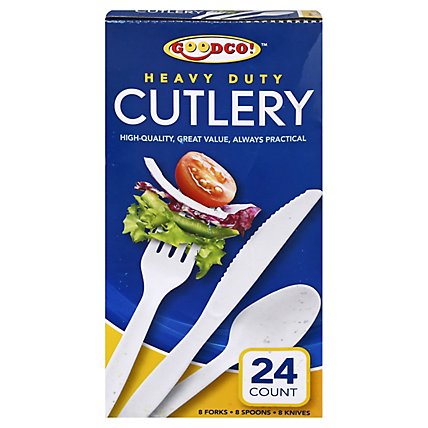 Good Co Plastic Cutlery Mixed - 24 CT - Image 3