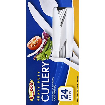 Good Co Plastic Cutlery Mixed - 24 CT - Image 4