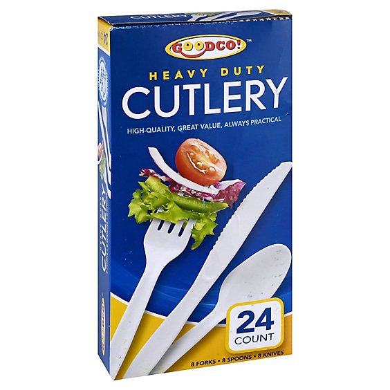Good Co Plastic Cutlery Mixed - 24 CT