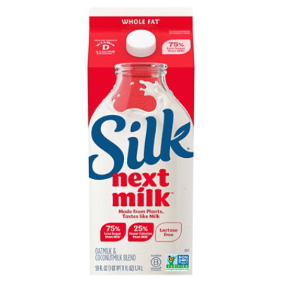 Silk Nextmilk Whole Fat Milk Alternative  Oat Milk and Plant-Based Blend  Dairy-Free - 59 Fl. Oz. - Image 1