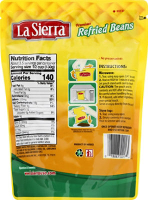 La Sierra Beans Pinto Refried Pouch - 15.2 OZ - Image 6