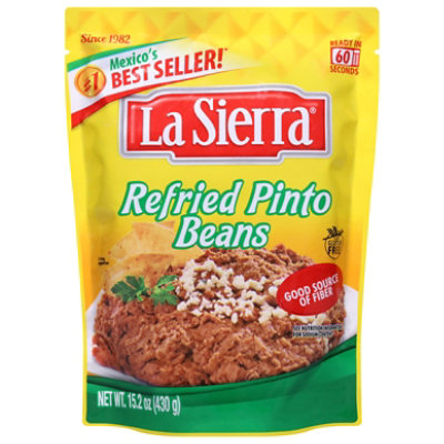 La Sierra Beans Pinto Refried Pouch - 15.2 OZ - Image 1