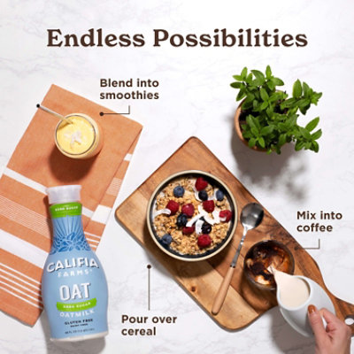 Califia Farms Zero Sugar Oat Milk - 48 Fl. Oz. - Image 2