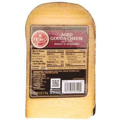 Primo Taglio Cheese Aged Gouda Wedge - 6 OZ