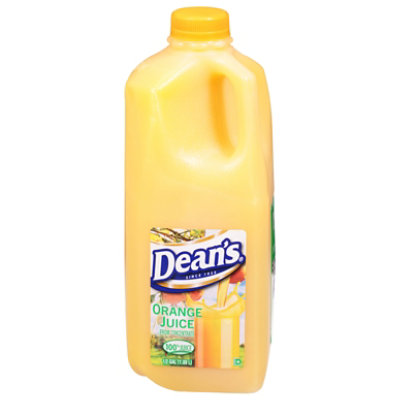 Deans Orange Juice Half Gallon 64 FZ jewelosco