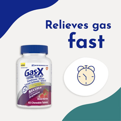 Gas-x Pan Coated Chew 750mg/250mg 1x30 - 30 CT - Image 5