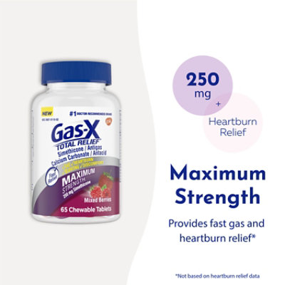 Gas-x Pan Coated Chew 750mg/250mg 1x30 - 30 CT - Image 3