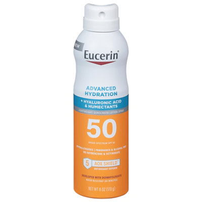 Eucerin Sun Advanced Hydration Spray SPF 50 - 6 Oz