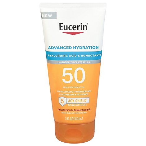 Eucerin Sun Advanced Hydration Lotion SPF 50 - 5 Oz