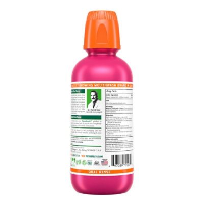 TheraBreath Sparkle Mint Healthy Smile Fluoride Mouthwash Anticavity -16 Fl. Oz. - Image 4