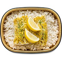 Baked Lemon Cod & White Rice - EA - Image 1
