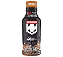 Muscle Milk Pro Non Dairy Protein Shake Chocolate Peanut Butter Artificially Flavored - 14 FZ