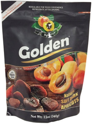 Golden Soft Dark Apricots - 12 OZ - Image 1