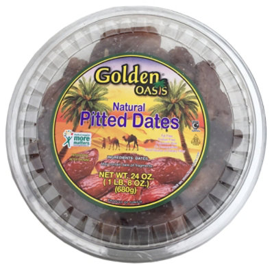 Golden Dates Deglet Noors Pitted - 24 OZ - Image 1