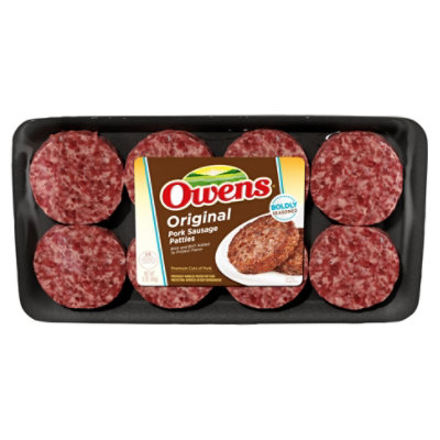 Owens Sausage Patty - 12 OZ - Image 1