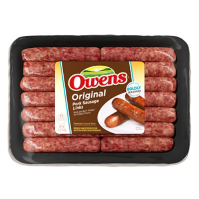 Owens Original Pork Sausage Links - 12 OZ - Image 1