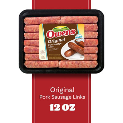 Owens Original Pork Sausage Links - 12 OZ - Image 2