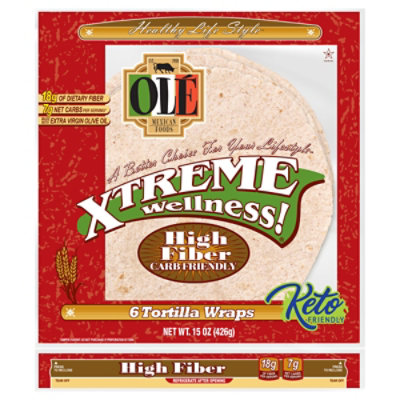 Ole High Fiber Soft Wrap Tortillas 10 Inch - 15.04 OZ - Image 3