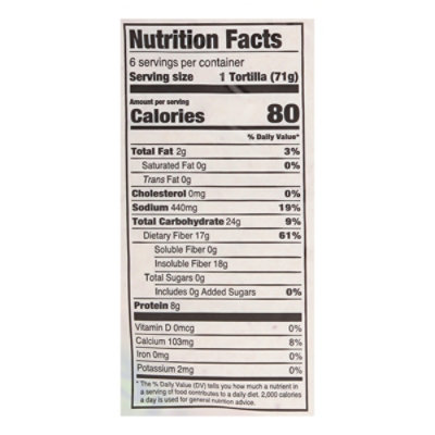 Ole High Fiber Soft Wrap Tortillas 10 Inch - 15.04 OZ - Image 4