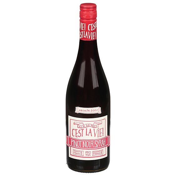 C'est La Vie Vdp Pinot Noir/syrah Rouge Wine - 750 ML
