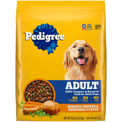 Pedigree Complete Nutrition Roasted Chicken Rice & Vegetable Adult Dry Dog Food - 30 Lbs - Image 1