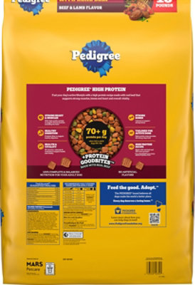 Pedigree High Protein Beef & Lamb Flavor Adult Dry Dog Food - 18 Lbs - Image 6