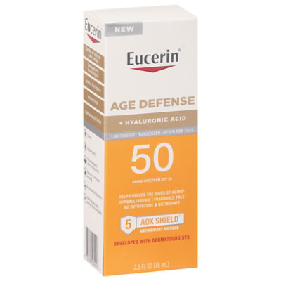 Eucerin Sun Age Defense Face Lotion SPF 50 - 2.5 Oz