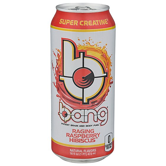 Bang Energy Drink Raspberry Hibiscus - 16 FZ