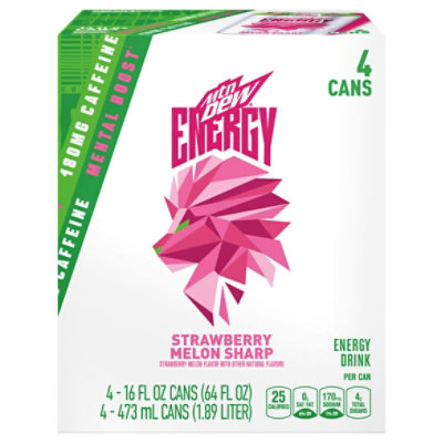 Mtn Dew Energy Drink Strawberry Melon Spark - 64 FZ - Image 2