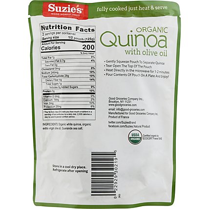 Suzies Quinoa Olive Oil Sea Salt - 9 OZ - Image 6