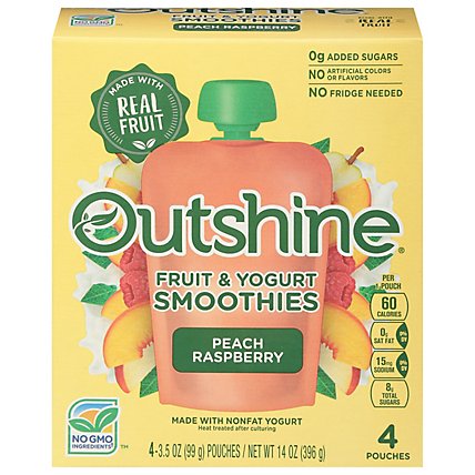 Outshine Smoothie Raspberry Peach - 4-3.5 OZ - Image 3