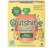 Outshine Smoothie Raspberry Peach - 4-3.5 OZ