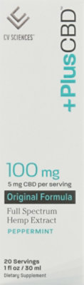 Pluscbd Original Liquid Peppermint 100mg - 1 OZ - Image 2