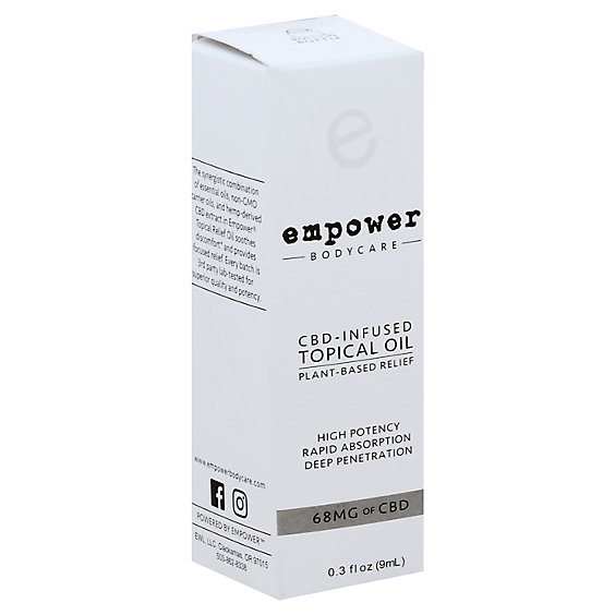 Empower Cbd 68mg Infused Topical Oil - .3 FZ