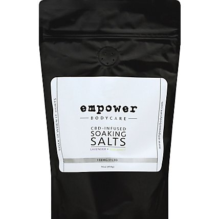 Empower Cbd 118mg Infused Soaking Salts Lav/bergamot - 16 OZ - Image 2