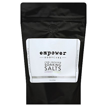 Empower Cbd 118mg Infused Soaking Salts Lav/bergamot - 16 OZ - Image 1