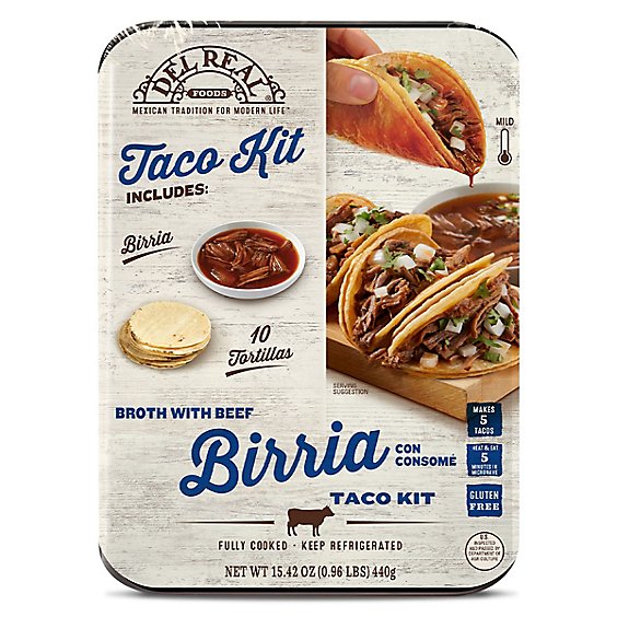 Del Real Foods Beef Birria Taco Kit - 15.42 OZ