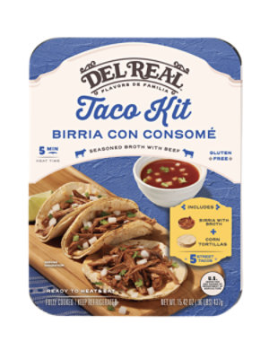 Del Real Foods Beef Birria Taco Kit - 15.42 OZ - Image 1