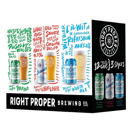 Right Proper Variety Pack In Cans - 12-12 FZ - Image 1
