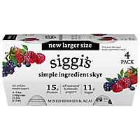 Siggis Mixed Berries & Acai Skyr Icelandic Nonfat Yogurt Multipack - 21.2 OZ - Image 3
