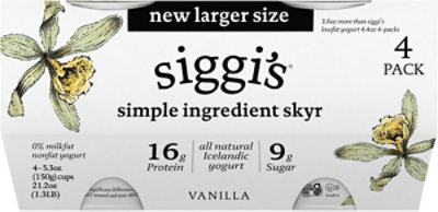Siggis Van Skyr Icelandic Nonfat Yogurt Multipack - 21.2 OZ - Image 1