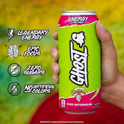 Ghost Warheads Sour Watermelon Energy Drink In Can - 16 Fl. Oz. - Image 5