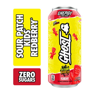 Ghost Sour Patch Kids Redberry Energy Drink In Can - 16 Fl. Oz.