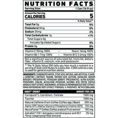 Ghost Sour Patch Kids Redberry Energy Drink In Can - 16 Fl. Oz. - Image 4