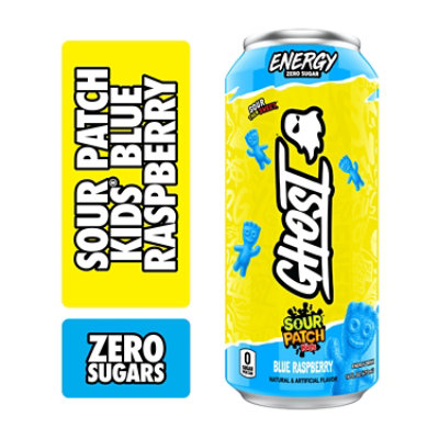 Ghost Sour Patch Kids Blue Raspberry Energy Drink In Can - 16 Fl. Oz.