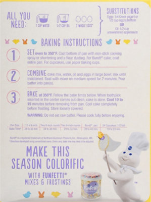 Pillsbury Funfetti Spring Cake Mix With Candy Bits Box - 15.25 Oz - Image 6