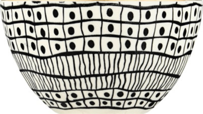 Cco Stoneware Bowl Black W Gold Electrop - 1 EA - Image 4